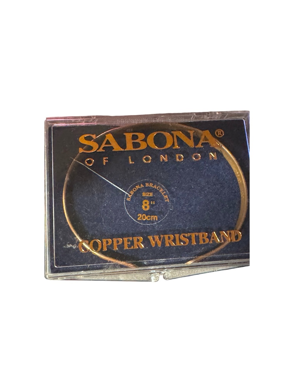 Unisex Sabona of London copper wristband / bracelet size 8